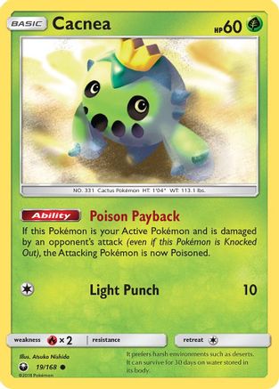 Cacnea  SM  Celestial Storm - Common