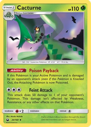 Cacturne  SM  Celestial Storm - Uncommon
