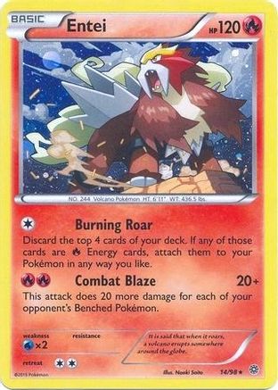 Entei (Cosmos Holo) 014/98  - Holofoil Blister Exclusives - Promo