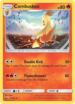 Combusken/168  - Reverse Holofoil SM  Celestial Storm - Uncommon