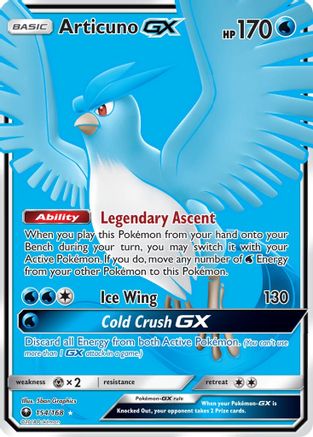 Articuno GX (Full Art)  - Holofoil SM  Celestial Storm - Ultra Rare
