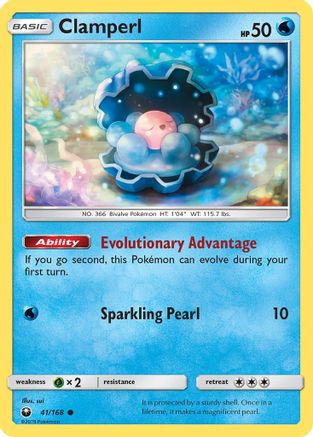 Clamperl 041  SM  Celestial Storm - Common
