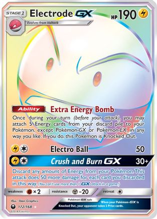 Electrode GX (Secret)  - Holofoil SM  Celestial Storm - Secret Rare