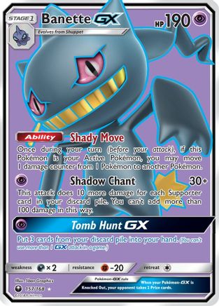 Banette GX (Full Art)  - Holofoil SM  Celestial Storm - Ultra Rare