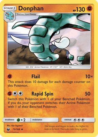 Donphan  SM  Celestial Storm - Uncommon