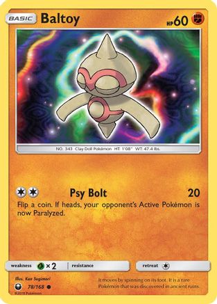 Baltoy  - Reverse Holofoil SM  Celestial Storm - Common