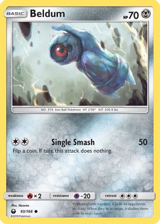Beldum (93)  - Reverse Holofoil SM  Celestial Storm - Common