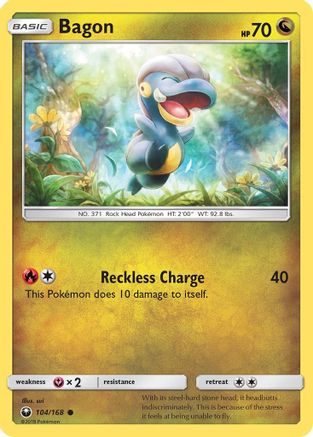 Bagon (104)  - Reverse Holofoil SM  Celestial Storm - Common