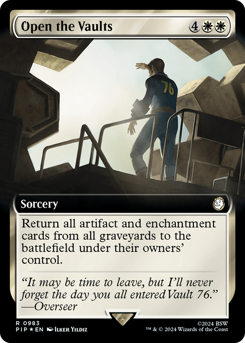 Open the Vaults (Extended Art) (Surge Foil) (PIP-983) - Fallout: (Extended Art) Foil