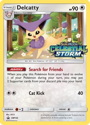 Delcatty - SM132 (Prerelease)  - Holofoil SM Promos - Promo