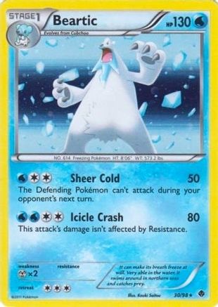 Beartic - 30/98 (Cracked Ice Holo)/98  - Holofoil Blister Exclusives - Promo