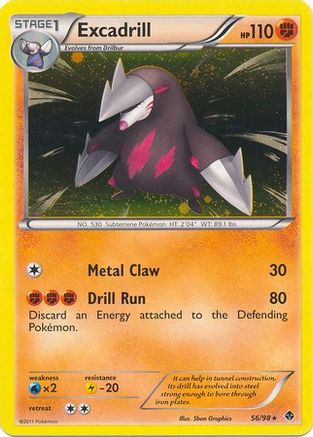 Excadrill - 56/98 (Cosmos Holo)/98  - Holofoil Blister Exclusives - Promo