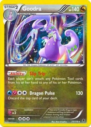 Goodra - 77/119 (Cosmos Holo)/119  - Holofoil Blister Exclusives - Promo