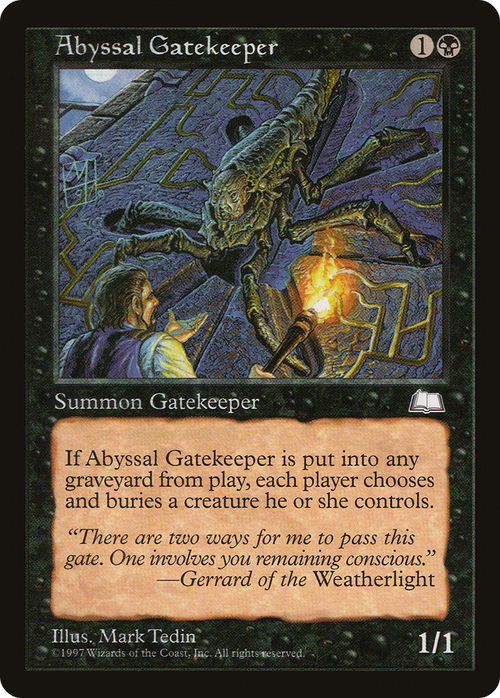 Abyssal Gatekeeper (WTH-) - Weatherlight