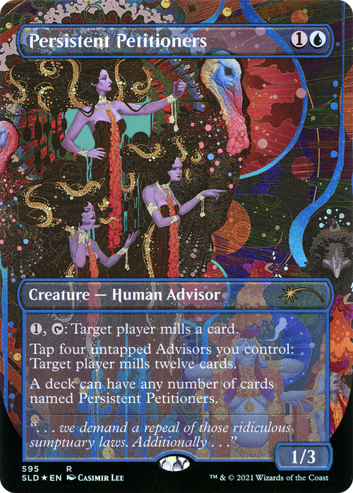 Persistent Petitioners (595) (SLD-595) - Secret Lair Drop (Borderless) Foil