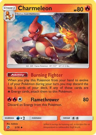 Charmeleon 002  Dragon Majesty - Uncommon