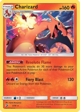 Charizard 003  - Holofoil Dragon Majesty - Holo Rare