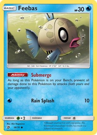 Feebas 028  - Reverse Holofoil Dragon Majesty - Common
