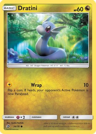 Dratini (34) (34) 034  Dragon Majesty - Common