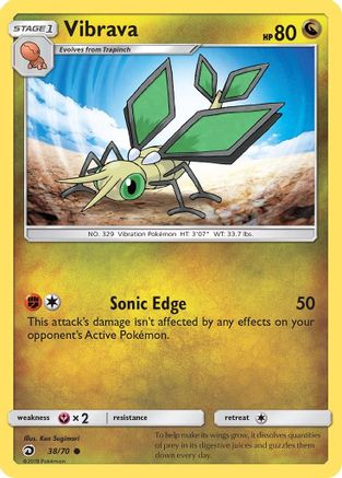 Vibrava/70  - Reverse Holofoil Dragon Majesty - Common