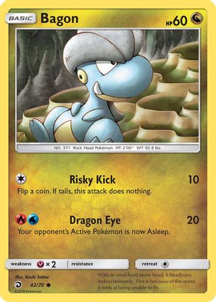 Bagon  - Reverse Holofoil Dragon Majesty - Common