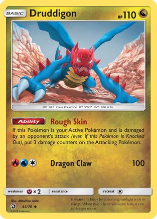 Druddigon/70  - Reverse Holofoil Dragon Majesty - Uncommon