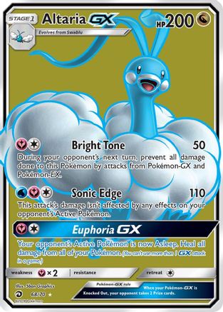 Altaria GX (Full Art)  - Holofoil Dragon Majesty - Ultra Rare