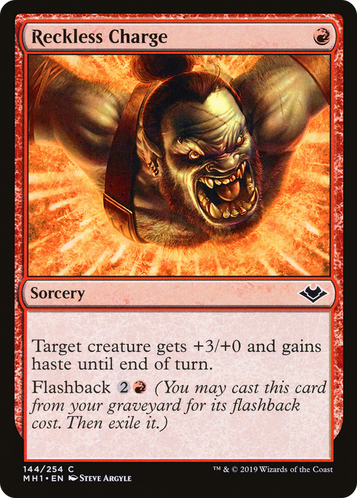 Reckless Charge (MH1-144) - Modern Horizons Foil