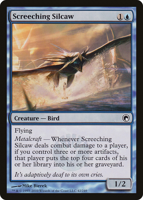 Screeching Silcaw (SOM-042) - Scars of Mirrodin Foil