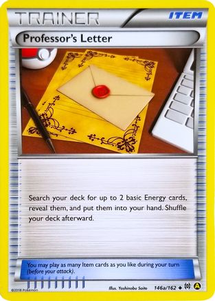 Professor's Letter - 146a/162/162  Alternate Art Promos - Promo