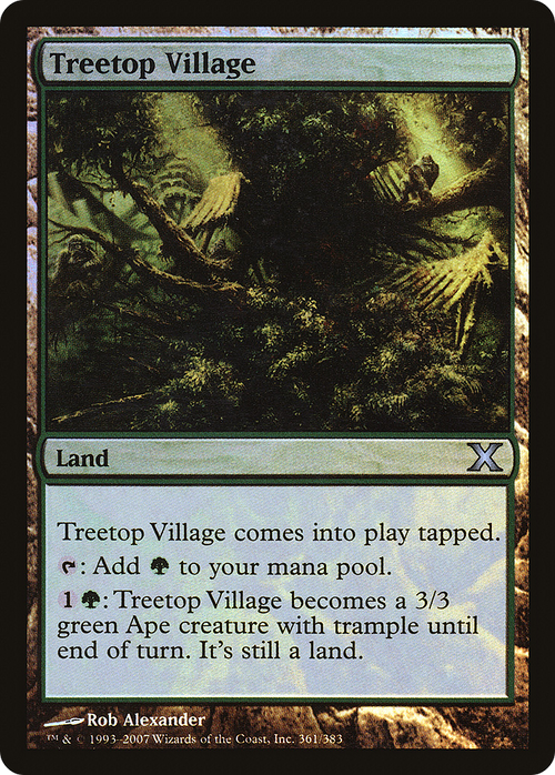 Treetop Village (10E-361★) - Tenth Edition Foil