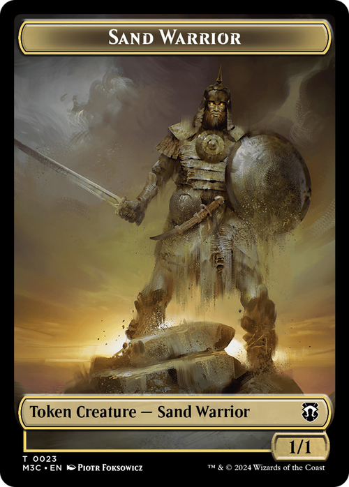 Sand Warrior (TM3C-023) - Modern Horizons 3 Commander Tokens
