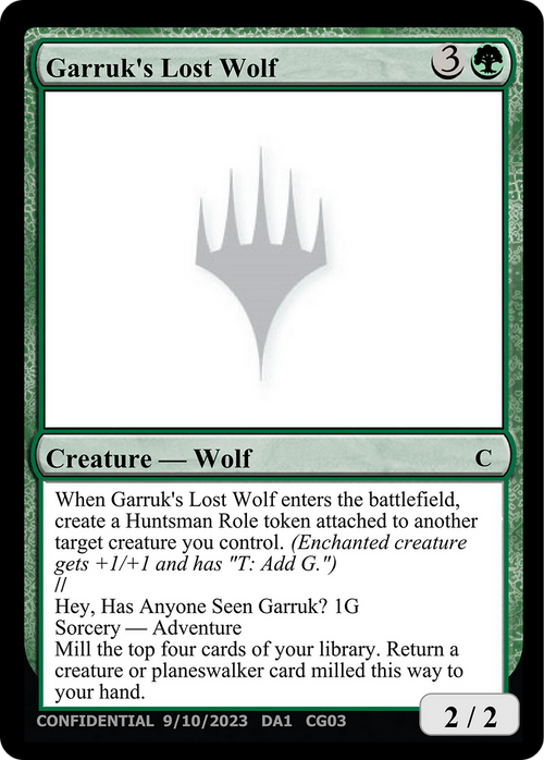 Garruk's Lost Wolf (UNK-) - Unknown Event