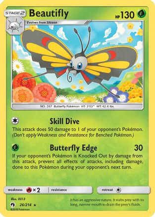 Beautifly  SM  Lost Thunder - Rare