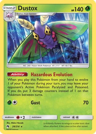 Dustox  SM  Lost Thunder - Rare