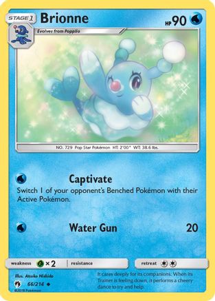 Brionne 066  - Reverse Holofoil SM  Lost Thunder - Uncommon