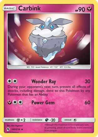 Carbink (143) (143) 143  SM  Lost Thunder - Uncommon