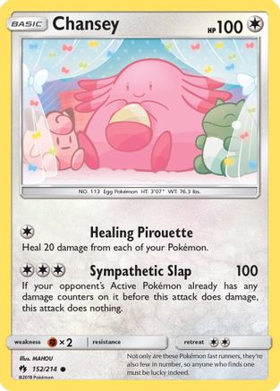 Chansey 152  SM  Lost Thunder - Common
