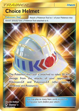Choice Helmet (Secret)  - Holofoil SM  Lost Thunder - Secret Rare