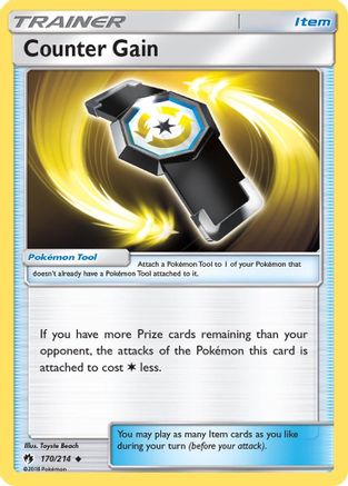 Counter Gain 170  - Reverse Holofoil SM  Lost Thunder - Uncommon