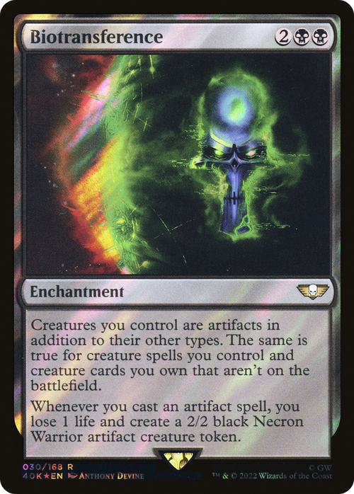 Biotransference (Surge Foil) (40K-030) - Warhammer 40,000 Commander Foil