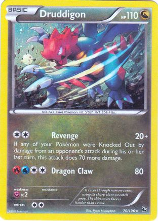 Druddigon - 70/106(Cosmos Holo)/106(Cosmos  - Holofoil Blister Exclusives - Promo