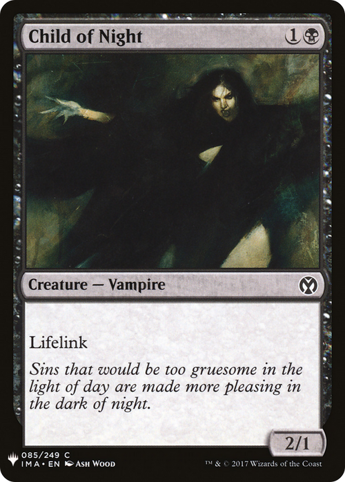 Child of Night (LIST-IMA-85) - The List