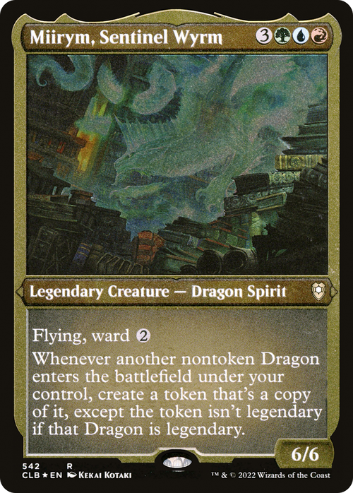 Miirym, Sentinel Wyrm (Foil Etched) (CLB-542) - Commander Legends: Battle for Baldur's Gate Foil