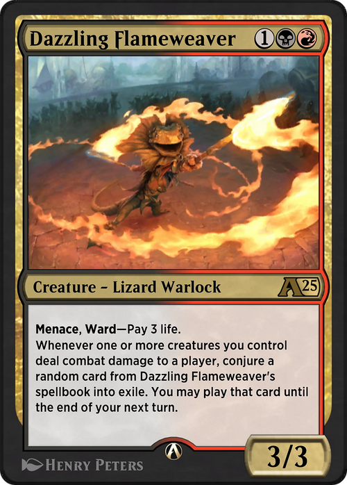 Dazzling Flameweaver (YBLB-023) - Alchemy: Bloomburrow