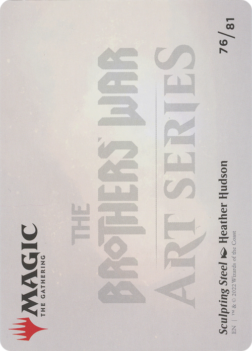 Sculpting Steel // Sculpting Steel (ABRO-076) - The Brothers' War Art Series (Borderless) Foil