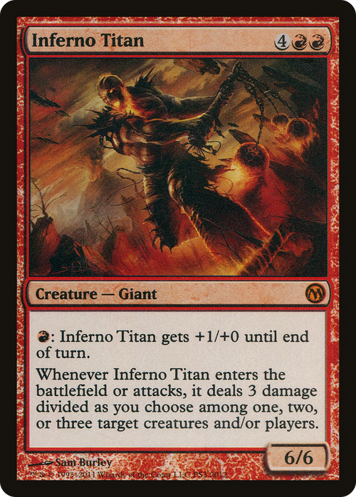 Inferno Titan (MEDIA-003) - Duels of the Planeswalkers 2012 Promos Foil