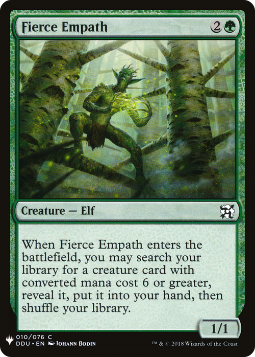 Fierce Empath (LIST-DDU-10) - The List