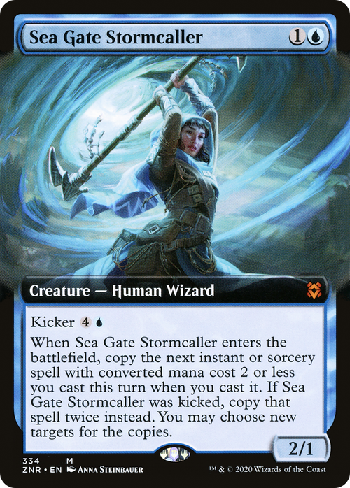 Sea Gate Stormcaller (Extended Art) (ZNR-334) - Zendikar Rising: (Extended Art)