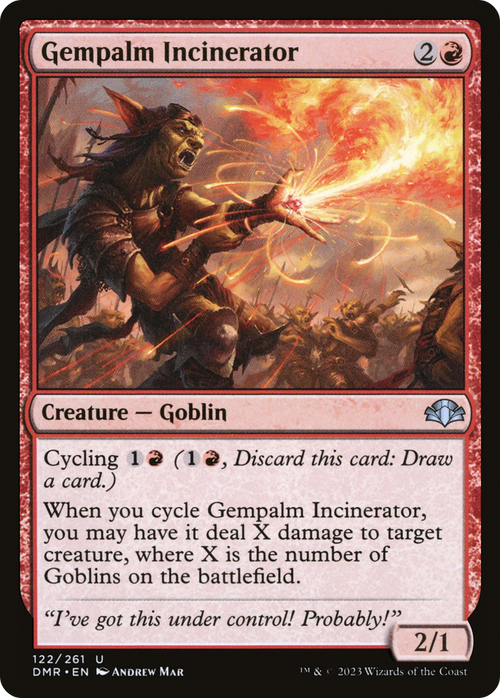 Gempalm Incinerator (DMR-122) - Dominaria Remastered Foil